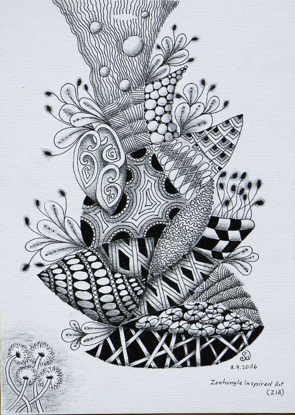 Zentangle Bild von Sigi Zentangle Bild