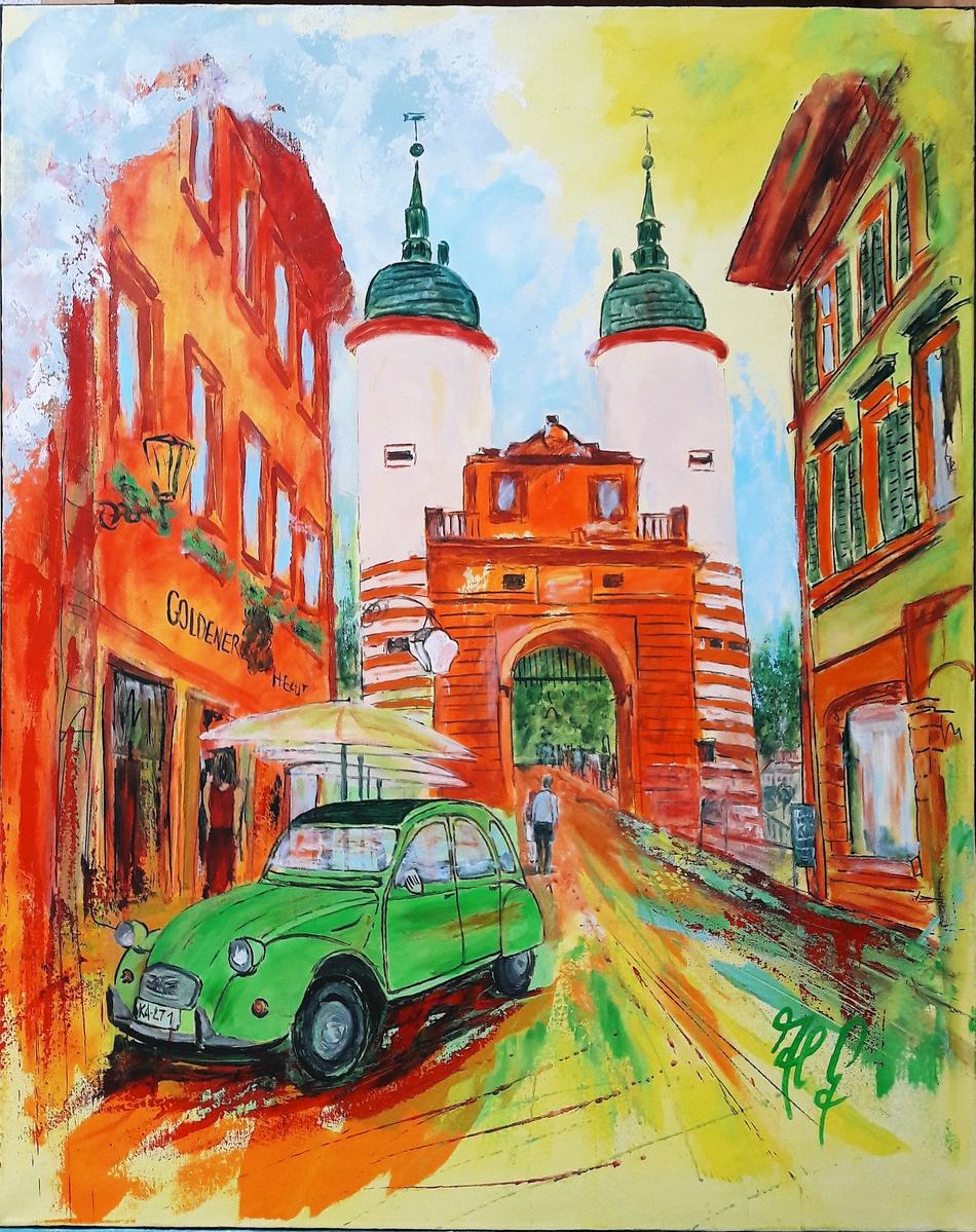 Heidelberg - Brückentor von Heidelberg - Brückentor