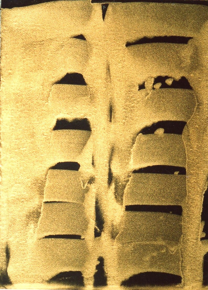 Goldener Körper Zeichnung EHRE 2001 von Jurgen EHRE Goldener Körper Zeichnung EHRE 2001
