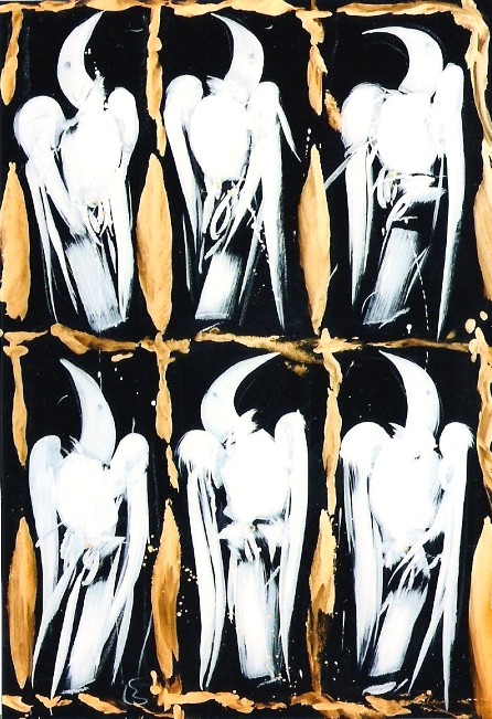 Birds Zeichnung EHRE 1995 von Jurgen EHRE Birds Zeichnung EHRE 1995