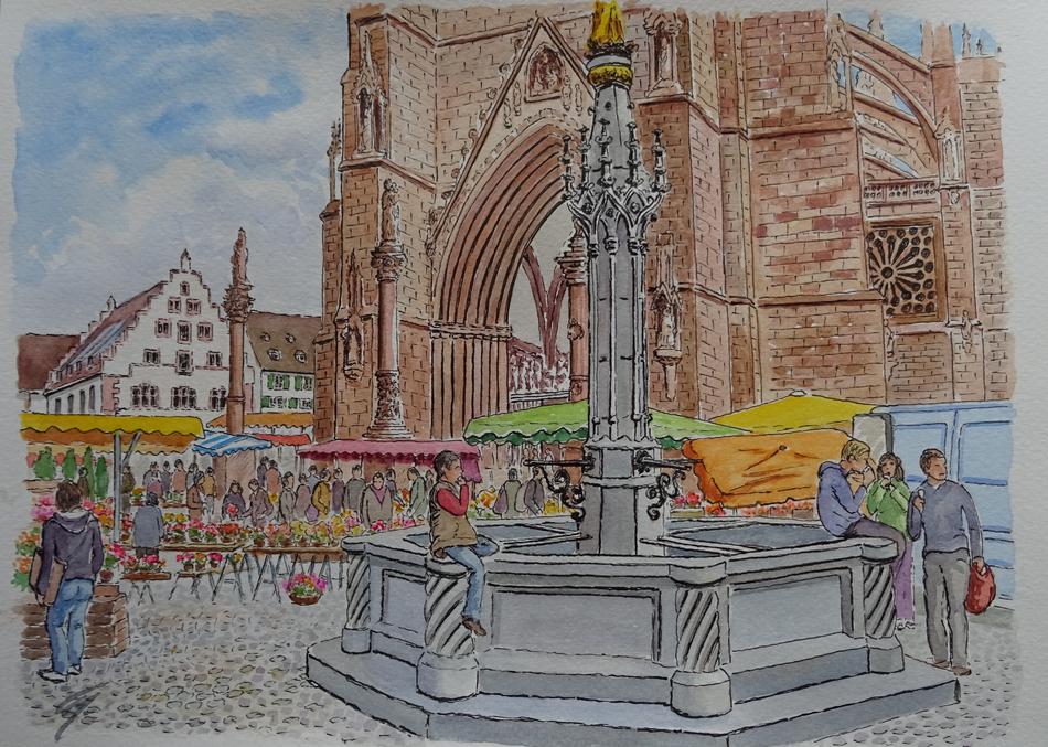 Brunnen am Münster von Brunnen am Münster