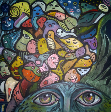 Großfamilie von Emilyerdbeere Großfamilie