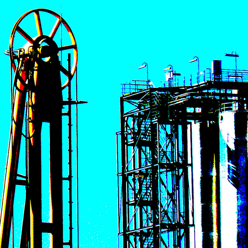Industrielandschaft - Popart von weh-zet.de Industrielandschaft - Popart
