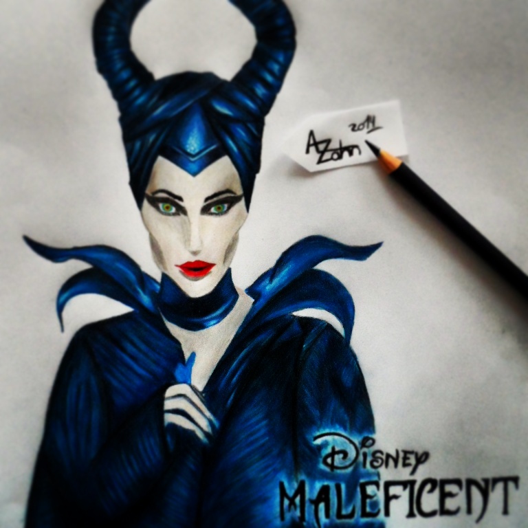 Disney Maleficent Portrait von Forelle Graphics Disney Maleficent Portrait