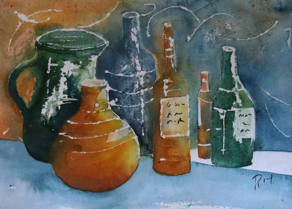 Stillleben Aquarell von galerie-rosa Stillleben Aquarell