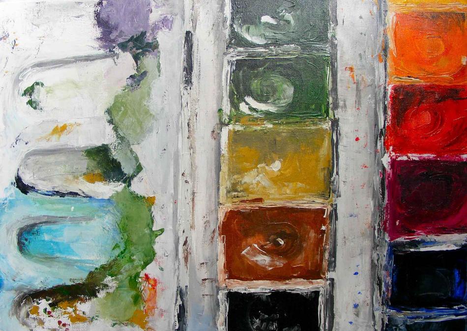 Aquarellkasten 1 von Lorina May Aquarellkasten 1