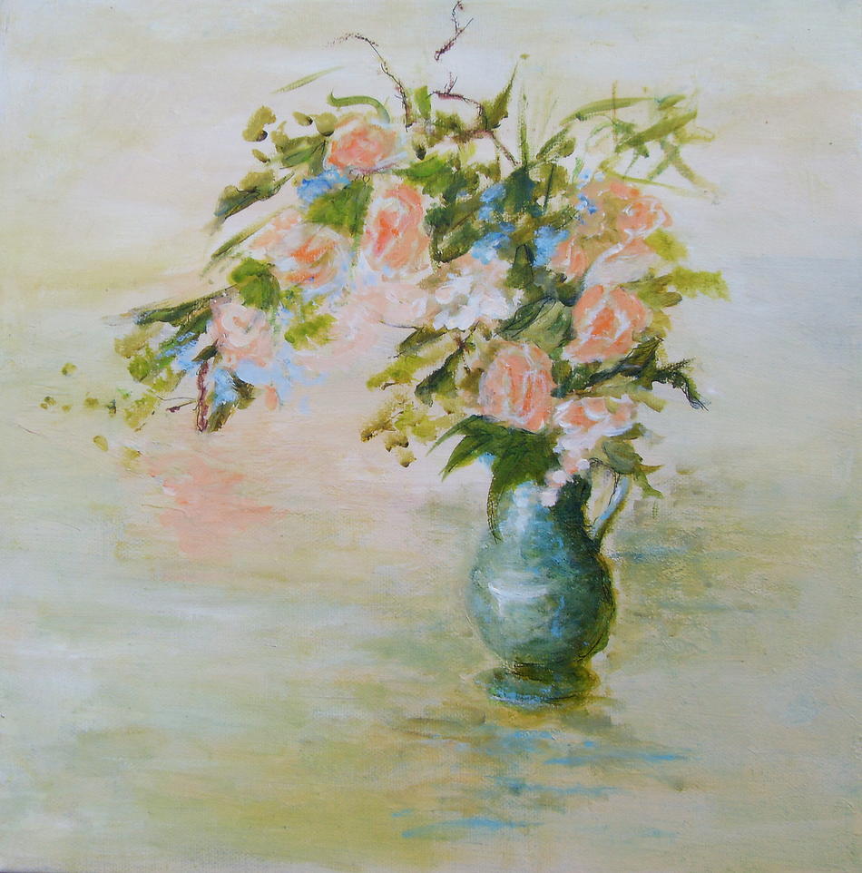 Flowers in Vase - SOLD von Flowers in Vase - SOLD