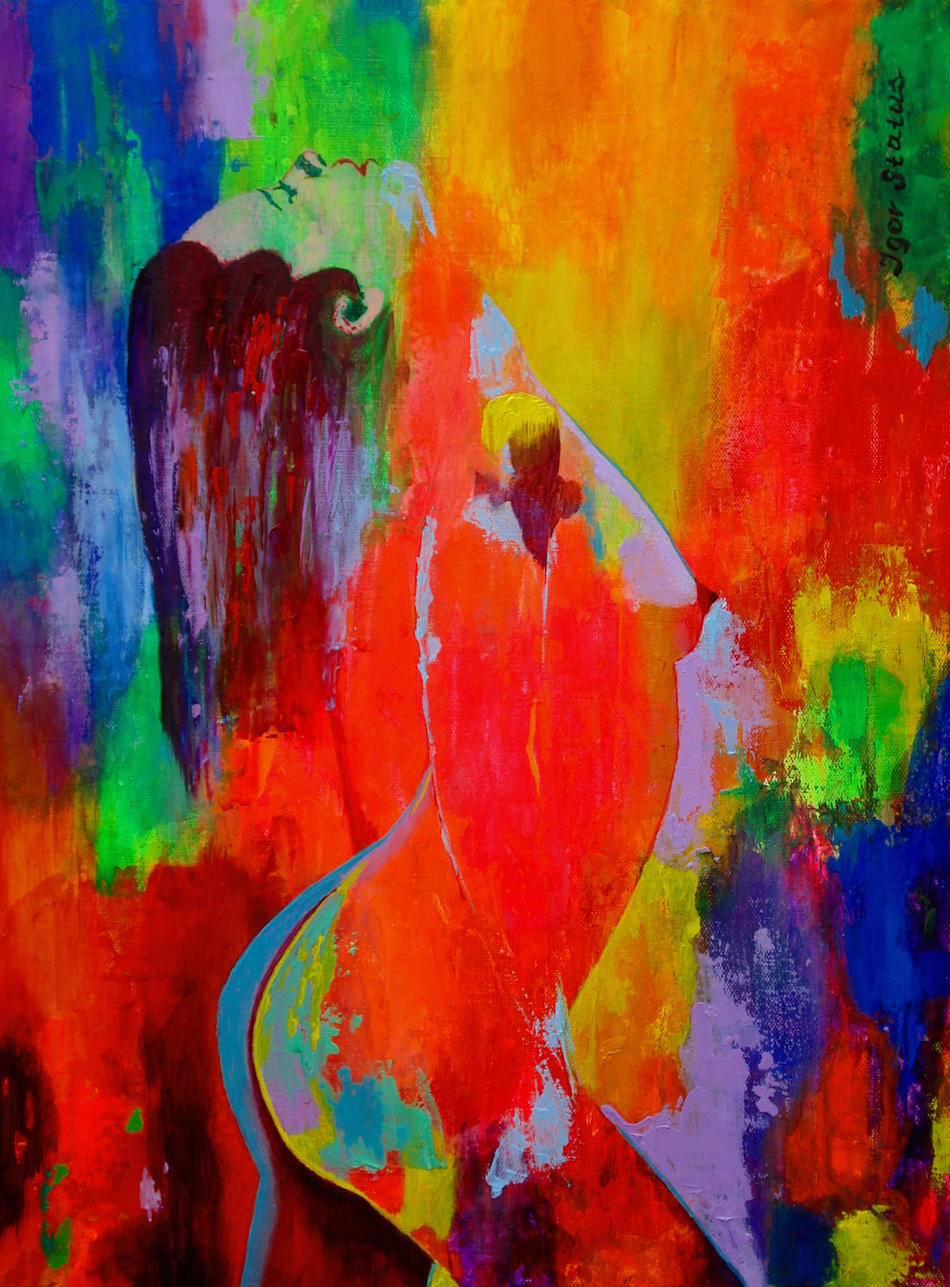 Abstract Nude 1 von Igor Status Abstract Nude 1