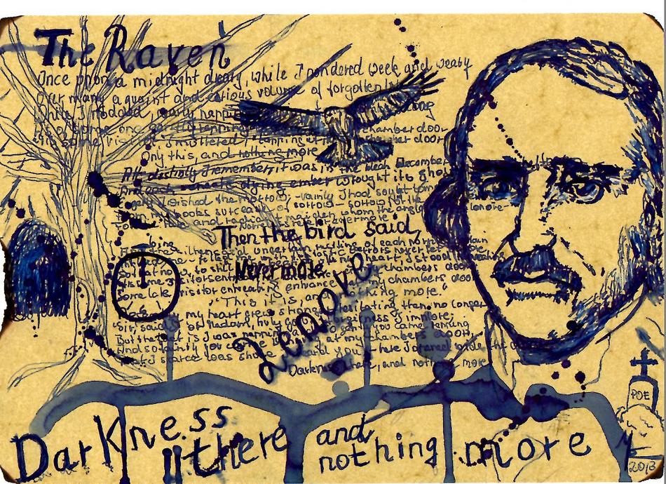 The Raven - Edgar Allen Poe von MW Art The Raven - Edgar Allen Poe