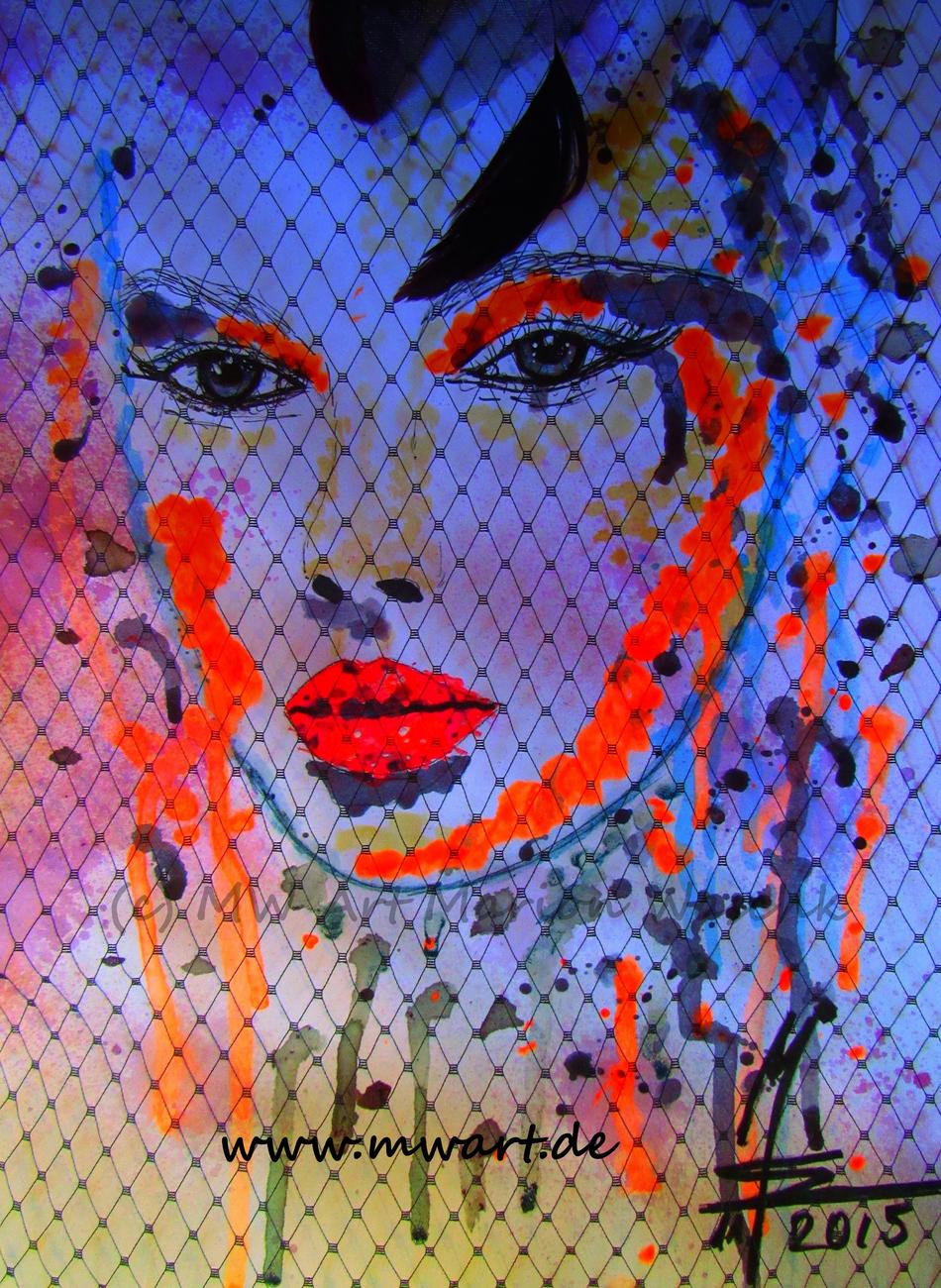 geheimnisvolle Schönheit - mysterious Beauty III NEON von MW Art geheimnisvolle Schönheit - mysterious Beauty III NEON