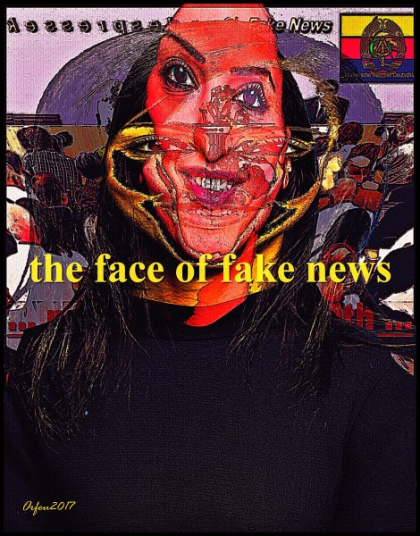 the face of fake news von Orfeu de SantaTeresa the face of fake news