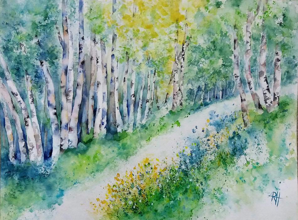 Im Birkenwald von Roswitha Huber Im Birkenwald