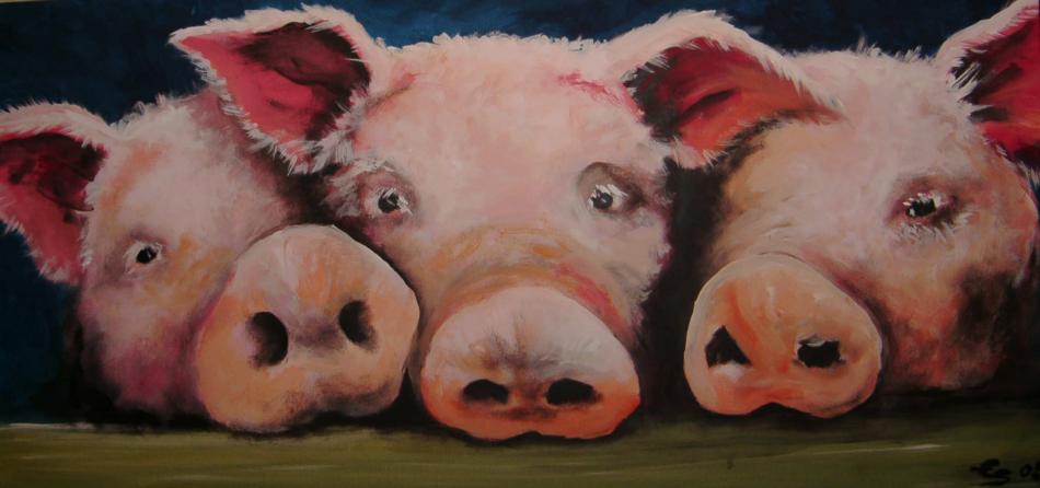 Schweinebande von elfi-art Schweinebande