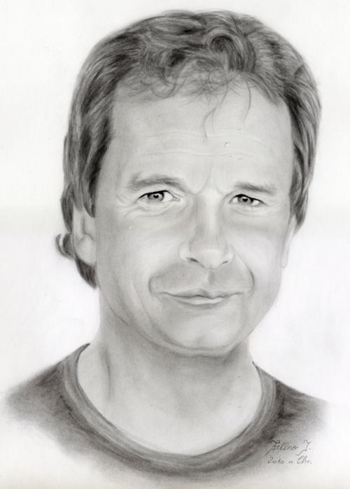 Graphit-Portrait nach Foto von Va Pensiero - Atelier Irene Fellner Graphit-Portrait nach Foto