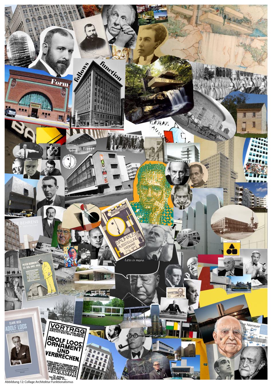 Collage Architektur Funktionalismus von Hydrokultur Collage Architektur Funktionalismus