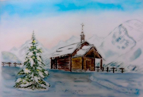 Bergkapelle im Schnee von zios Bergkapelle im Schnee