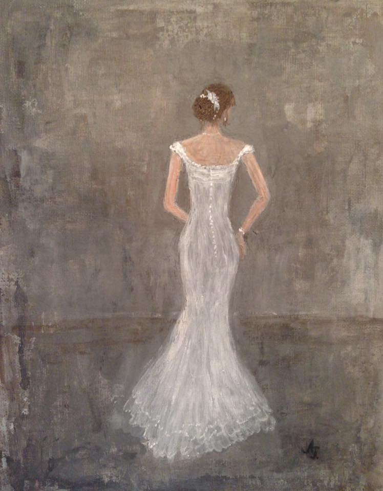 Dame mit Kleid von Dame mit Kleid