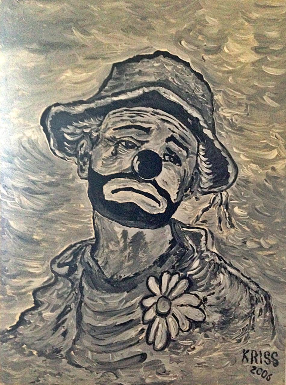 the sadness of a clown von Kriss the sadness of a clown