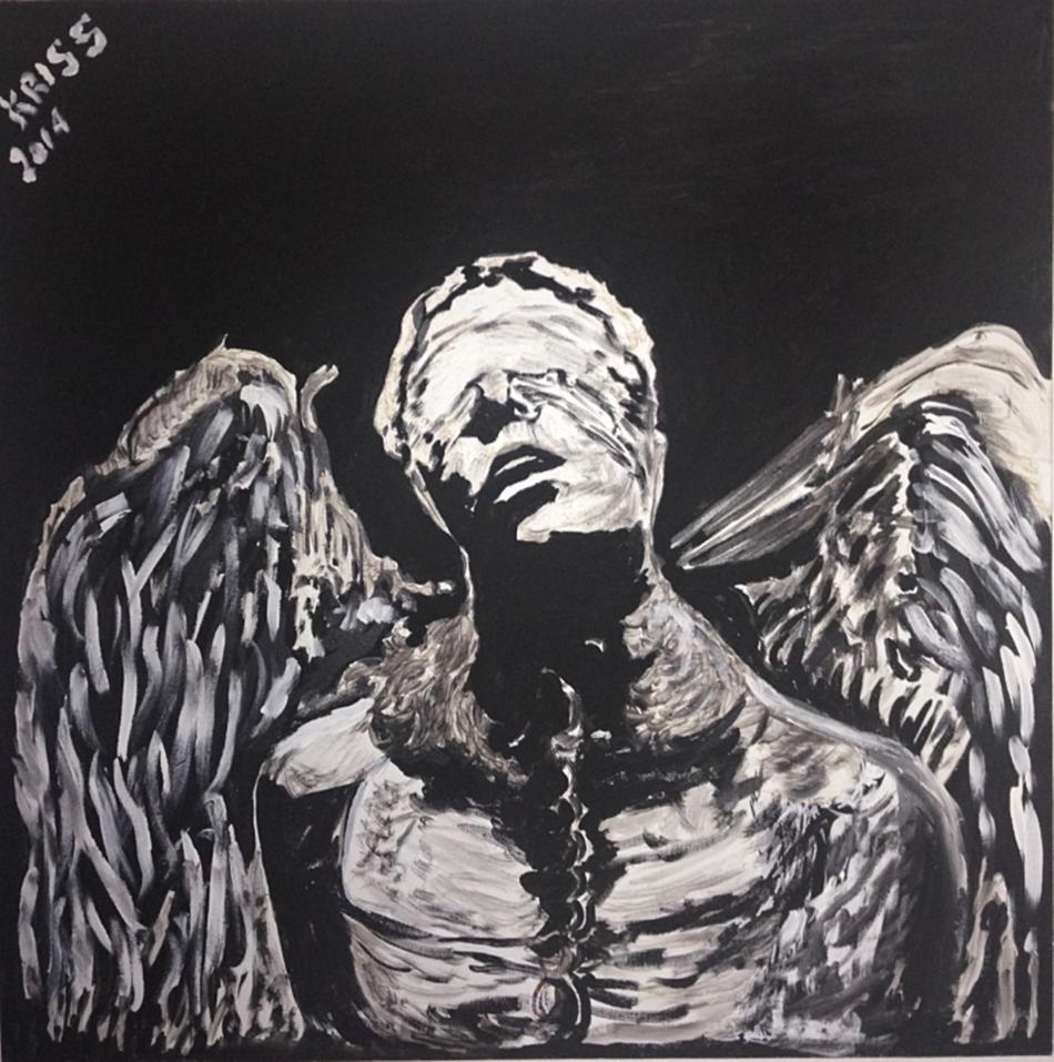 Chained Fallen Angel (SOLD) von Kriss Chained Fallen Angel (SOLD)