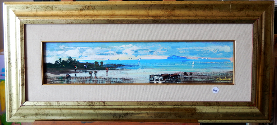 Fiume sele sulla riva del mare Paestum von Hans Wilkens Desiderio Fiume sele sulla riva del mare Paestum