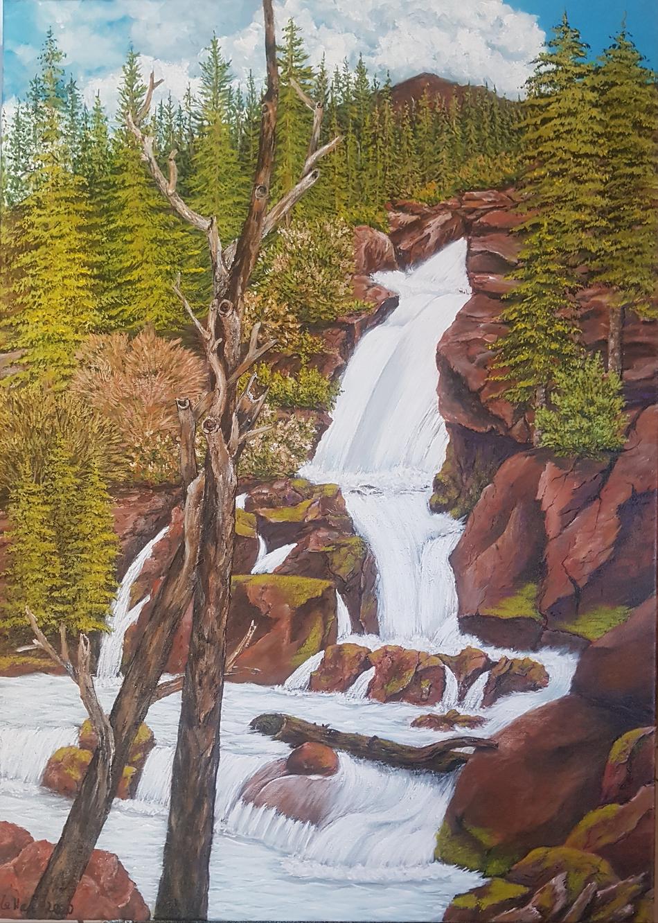Wasserfall von Kai-Uwe Lettau Wasserfall