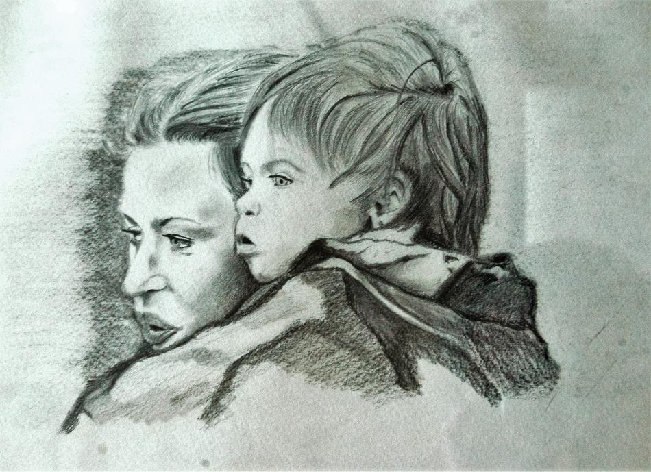 Frau und Tochter von Leon4 Frau und Tochter