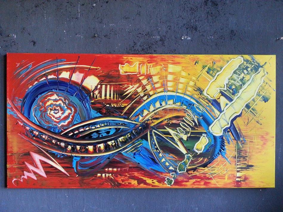 Abstraktes Acrylbild 50x100 (Gonzo V.) von GonzoV. Abstraktes Acrylbild 50x100 (Gonzo V.)