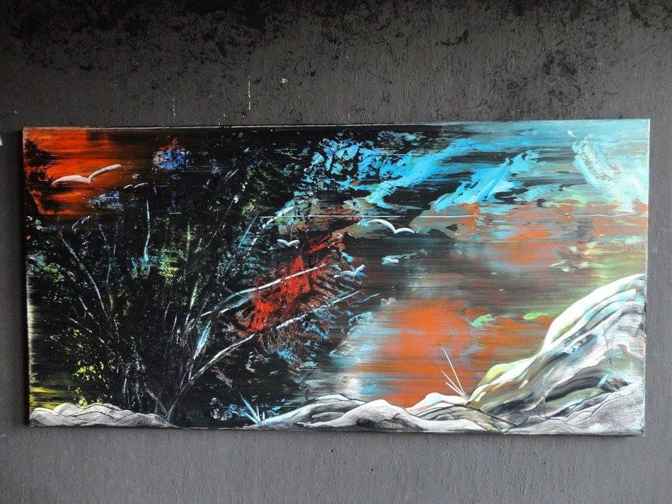 Abstraktes Acrylbild 50x100 (Gonzo V.) von GonzoV. Abstraktes Acrylbild 50x100 (Gonzo V.)