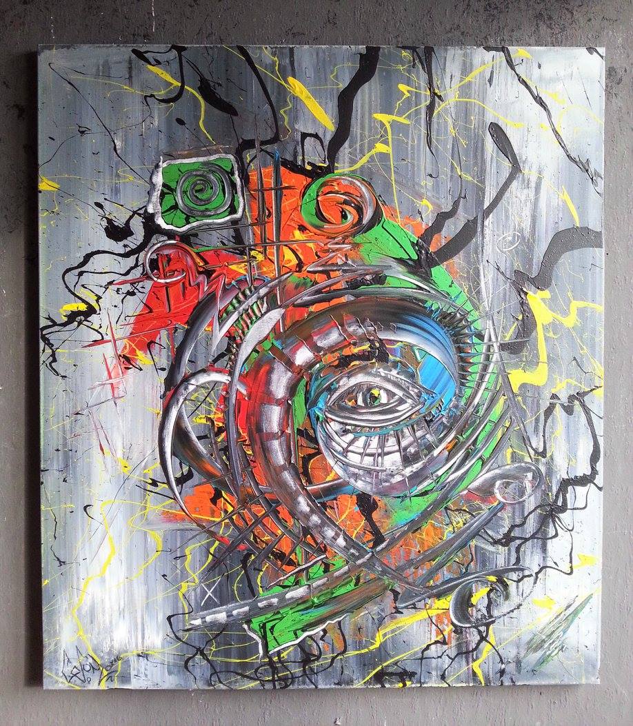 Abstraktes Acrylbild 70x80 (Gonzo V.) von GonzoV. Abstraktes Acrylbild 70x80 (Gonzo V.)