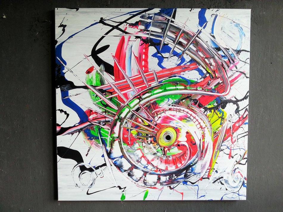 Acrylfarben auf Leinwand 80 x 80 (Gonzo V.) von GonzoV. Acrylfarben auf Leinwand 80 x 80 (Gonzo V.)