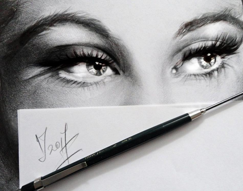 Eyes Drawing von Yohanna Eyes Drawing