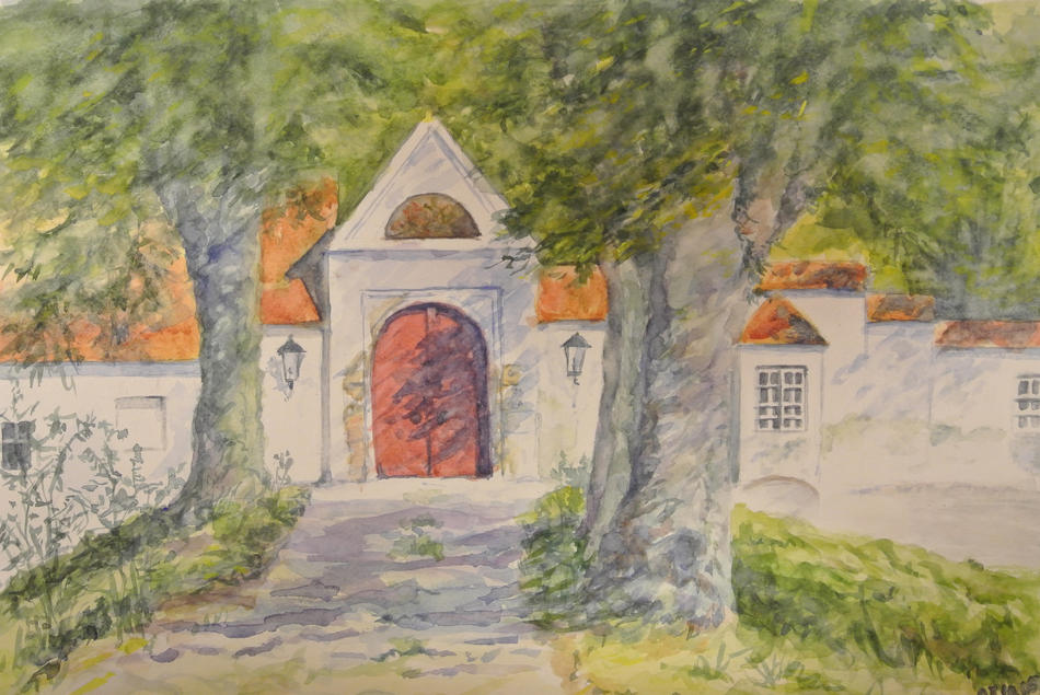 Gutshof mit Allee von Mizina Gutshof mit Allee