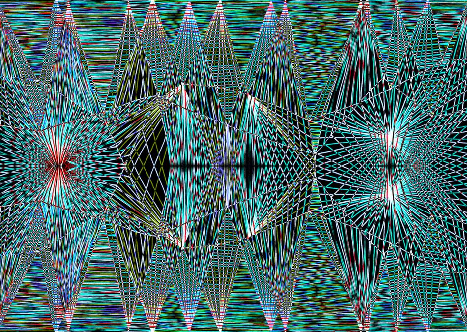 Das Gitternetz-Der Fisch von Organic Cyber Art Das Gitternetz-Der Fisch