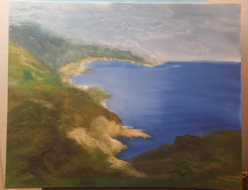 Küstenlandschaft von Margit Erben-Skof Küstenlandschaft