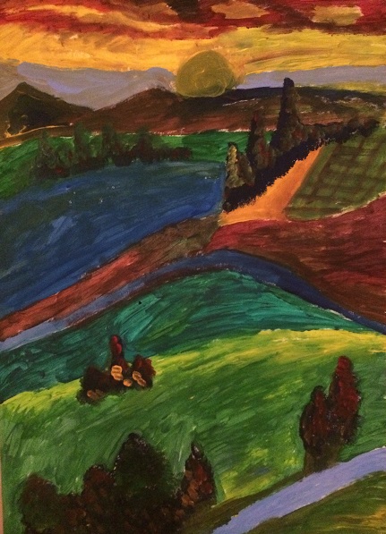 Sunset auf dem Land von Denis Batinic Sunset auf dem Land