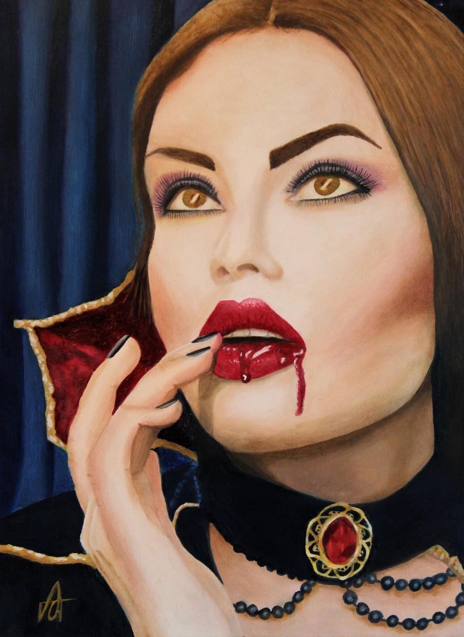 Bloodred Lips von Gwydyon-Art Bloodred Lips