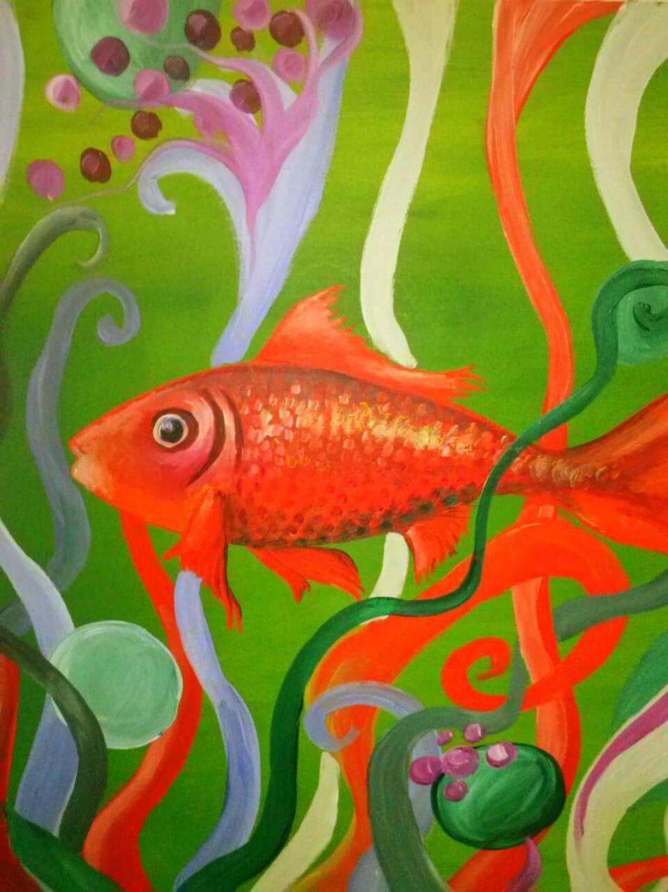 Goldfisch von Mea Meike Dörschuck Goldfisch