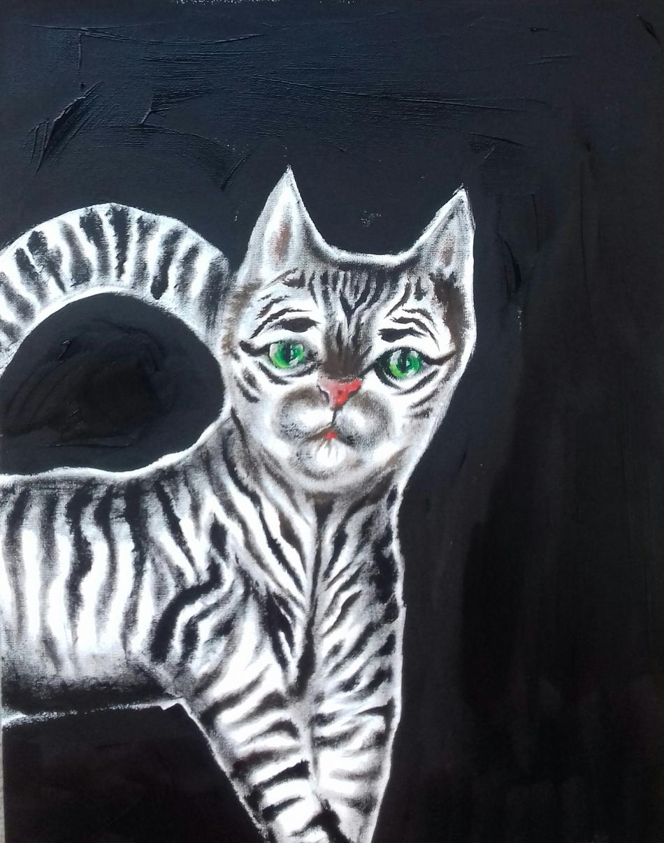 Verrückte Katze. von Mea Meike Dörschuck Verrückte Katze.