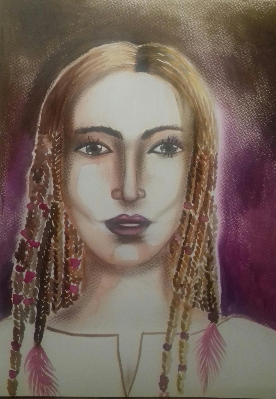 Hippie Mädchen von Mea Meike Dörschuck Hippie Mädchen