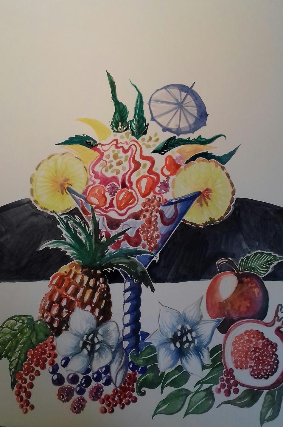 Köstlicher Früchtebecher von Mea Meike Dörschuck Köstlicher Früchtebecher