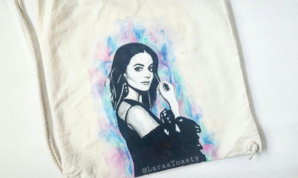 Lucy Hale Colour Explosion Portrait von LaraaToasty Lucy Hale Colour Explosion Portrait