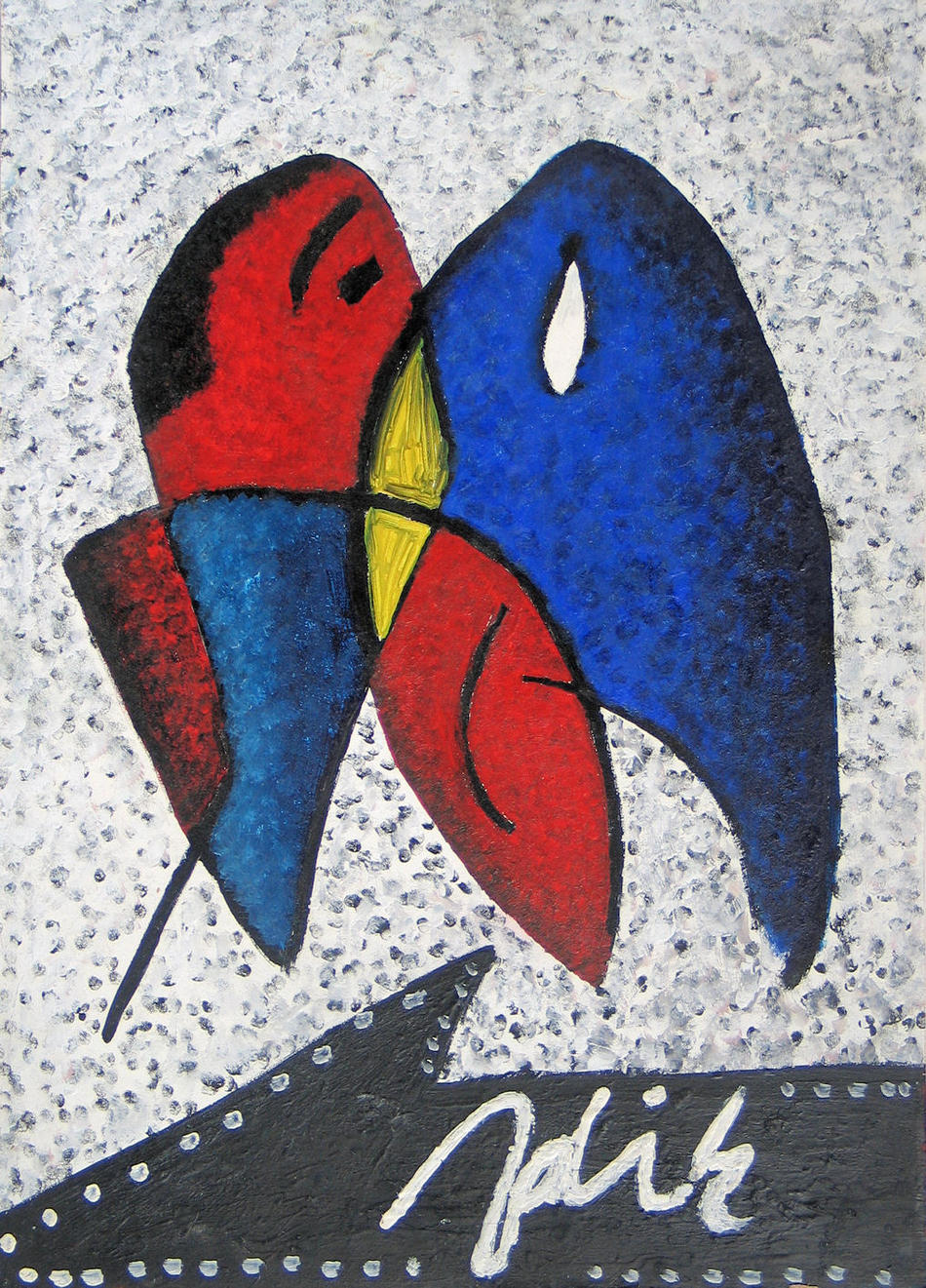 Papageienflirt von Alexander Zalik Papageienflirt