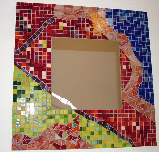 Abstrakt-Mosaikspiegel von riwej Abstrakt-Mosaikspiegel