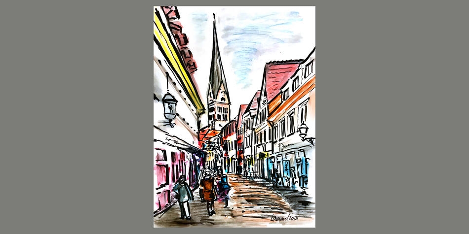 Ettlingen, Kronenstraße von Marla Mell Ettlingen, Kronenstraße
