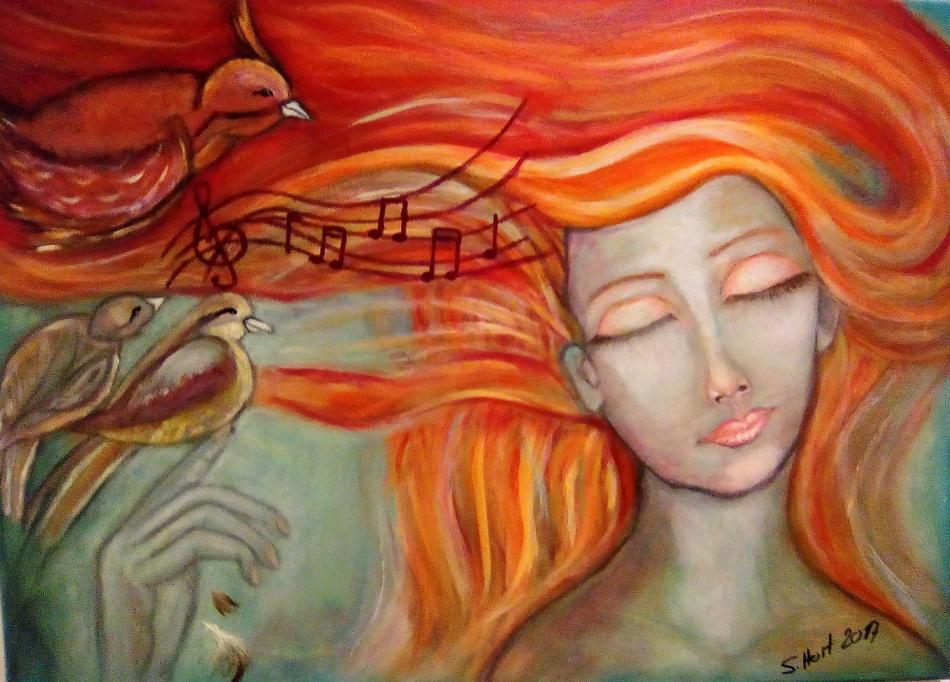 Poornima's Birdsong von Sandra Hort Poornima's Birdsong
