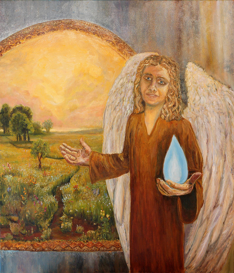 Erzengel Uriel - Radius Of Light ist ein originelles von Robertas Kasperovicius Erzengel Uriel - Radius Of Light ist ein originelles