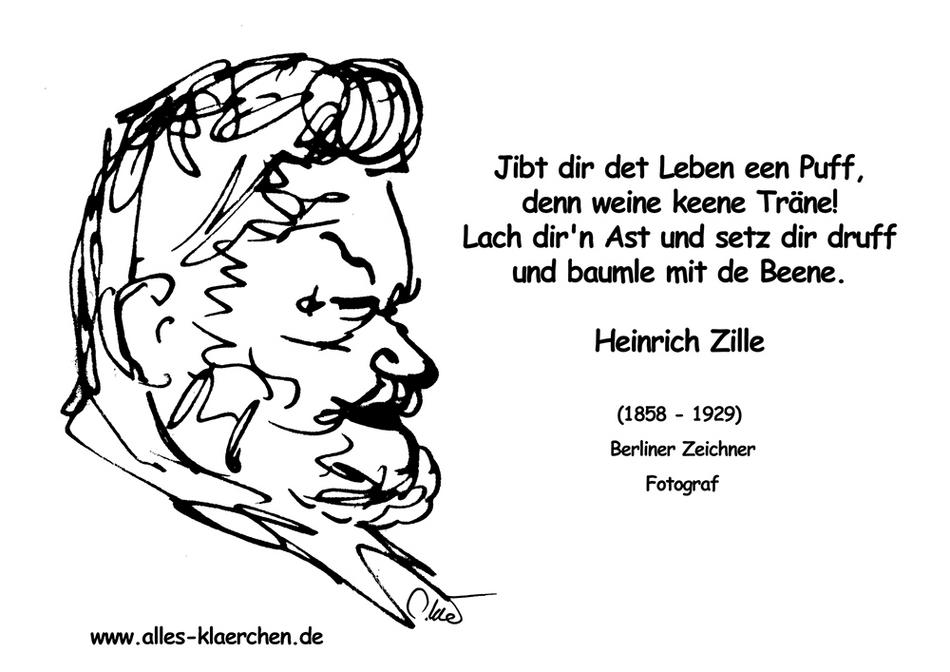 Zille und Spruch von Klärchen Zille und Spruch