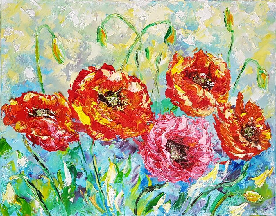 Poppy flowers von S.Ril Poppy flowers