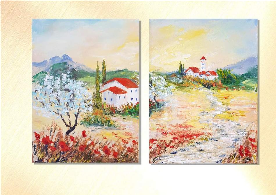 Tuscany landscape von S.Ril Tuscany landscape