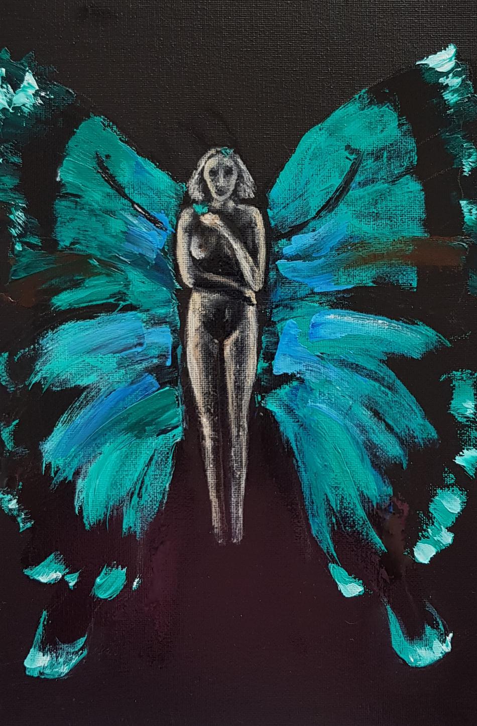 Green women butterfly von S.Ril Green women butterfly